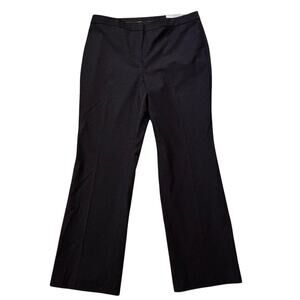 Talbots Barely Boot Lightweight Wool Dress Pants High Rise Navy Blue Stretch 16